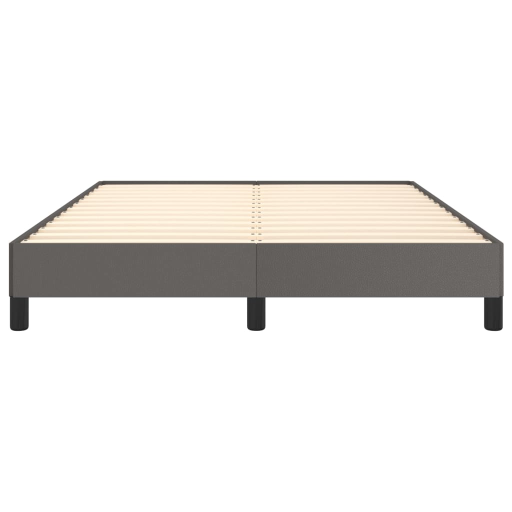Cadre de lit sans matelas gris 140x190 cm similicuir - XIOS