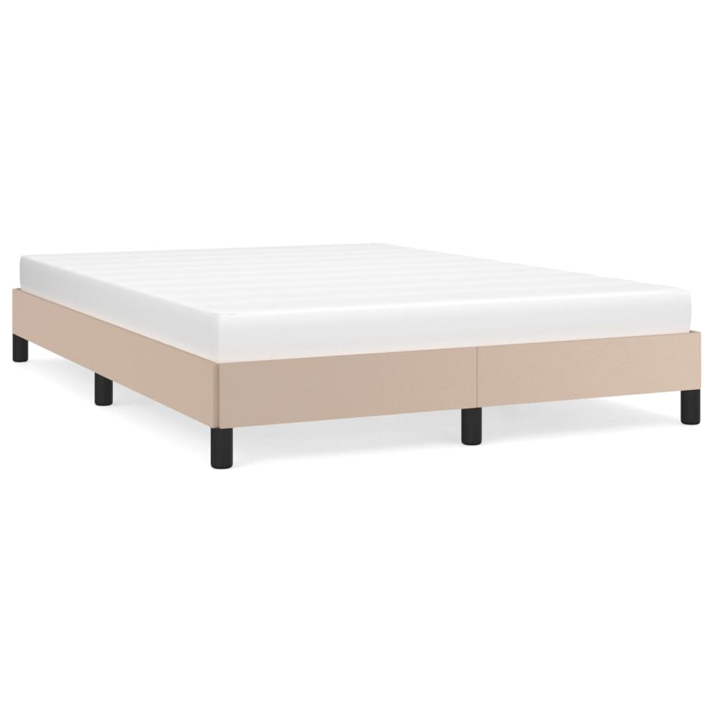 Cadre de lit sans matelas cappuccino 140x190 cm similicuir - XIOS