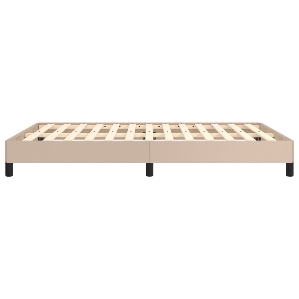 Cadre de lit sans matelas cappuccino 140x190 cm similicuir - XIOS