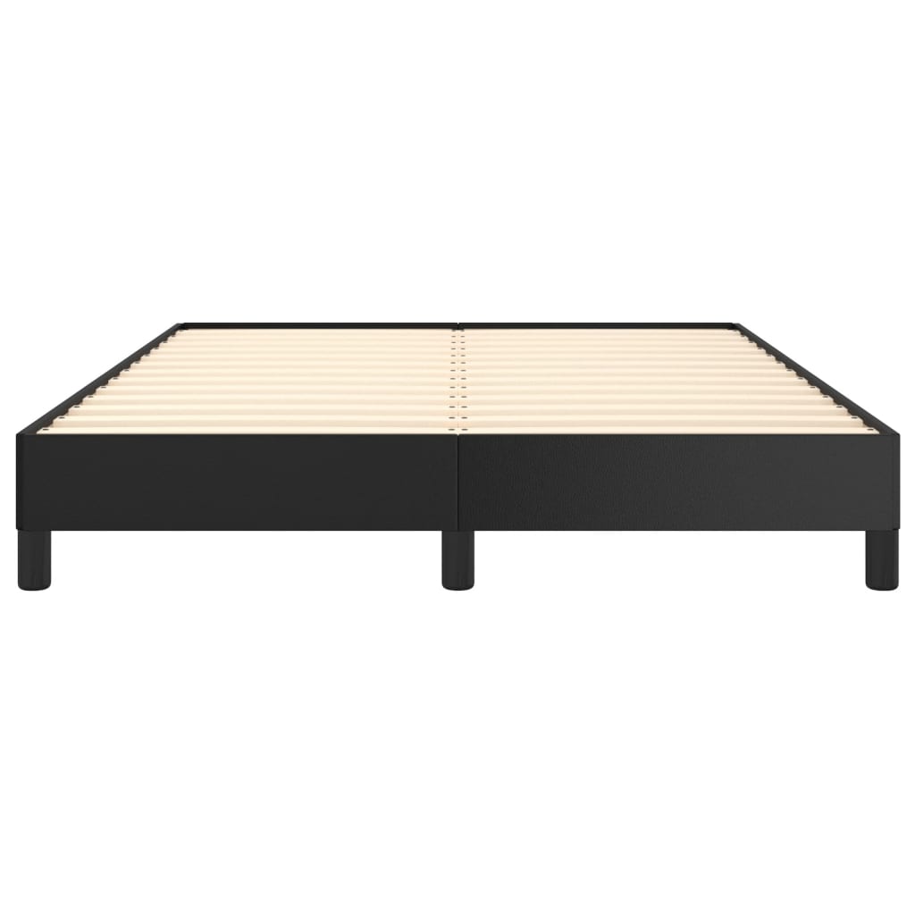 Cadre de lit sans matelas noir 140x200 cm similicuir - XIOS