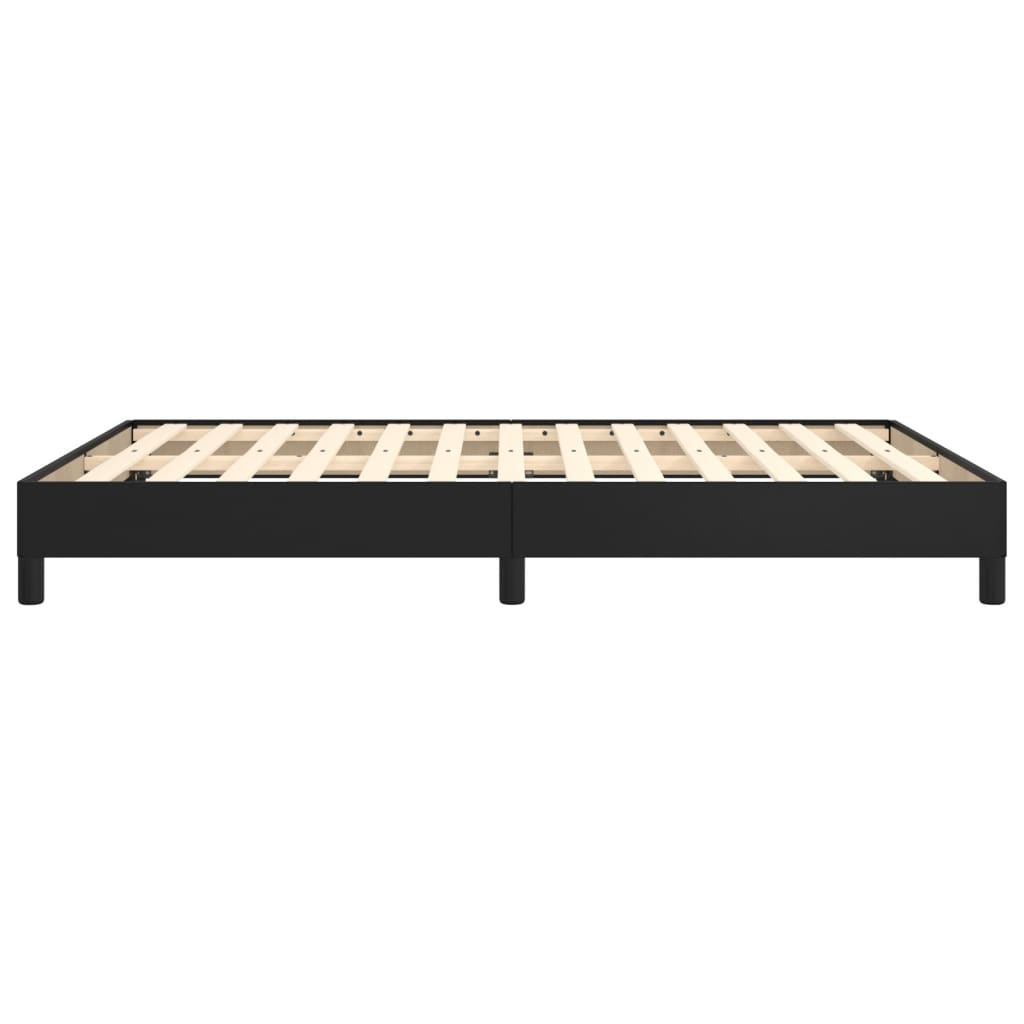 Cadre de lit sans matelas noir 140x200 cm similicuir - XIOS
