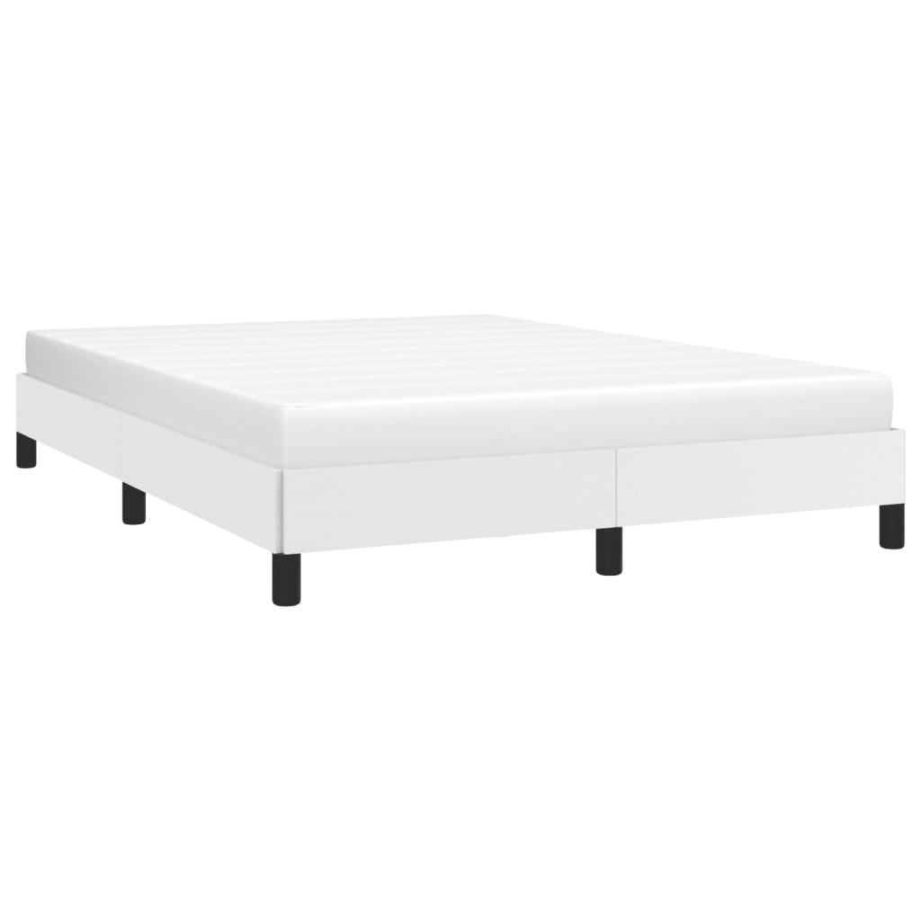 Cadre de lit sans matelas blanc 140x200 cm similicuir - XIOS