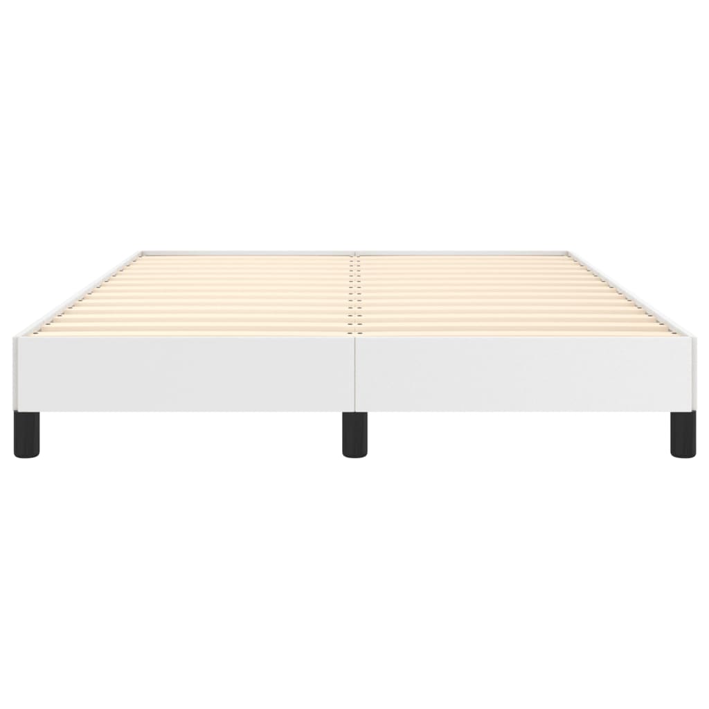 Cadre de lit sans matelas blanc 140x200 cm similicuir - XIOS