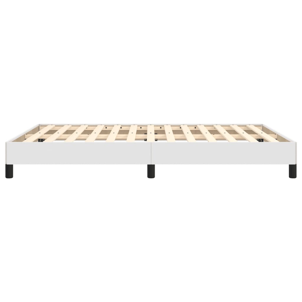 Cadre de lit sans matelas blanc 140x200 cm similicuir - XIOS
