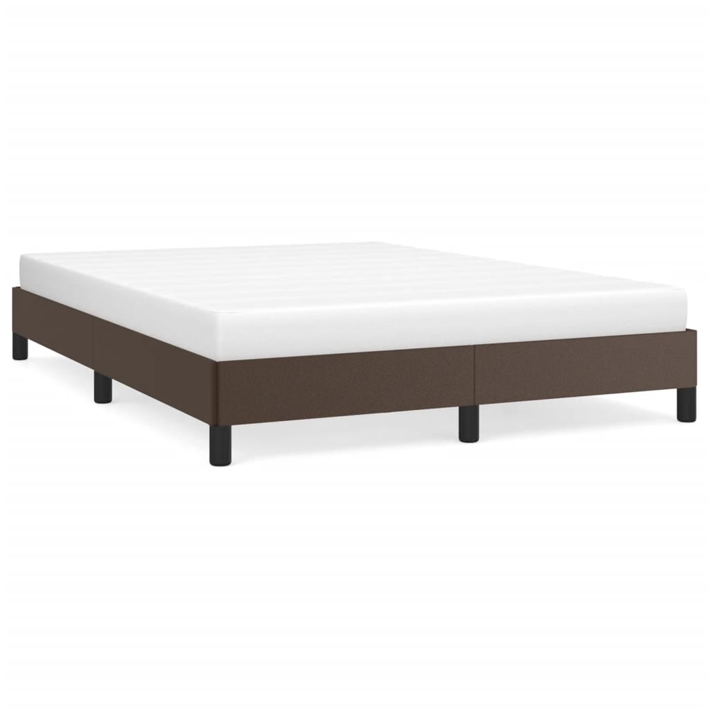 Cadre de lit sans matelas marron 140x200 cm similicuir - XIOS