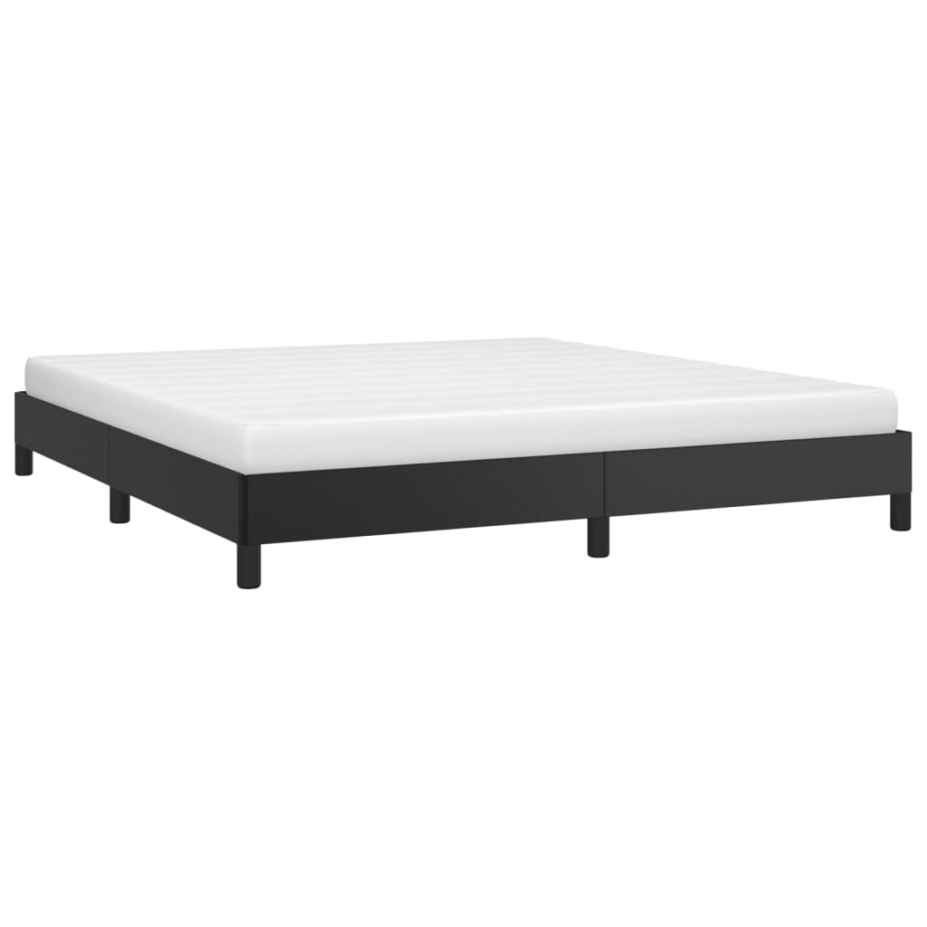 Cadre de lit sans matelas noir 160x200 cm similicuir - XIOS