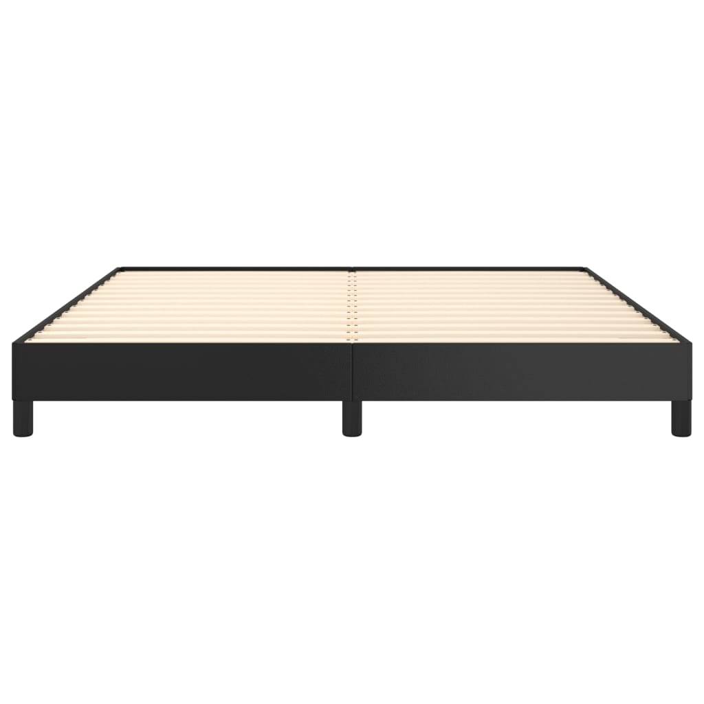 Cadre de lit sans matelas noir 160x200 cm similicuir - XIOS
