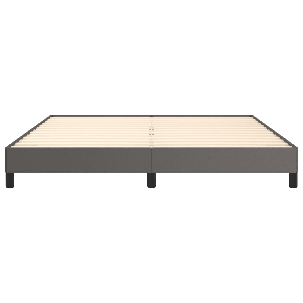 Cadre de lit sans matelas gris 160x200 cm similicuir - XIOS