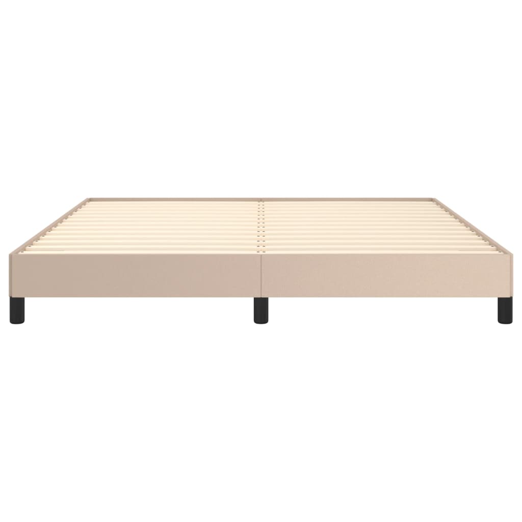 Cadre de lit sans matelas cappuccino 160x200 cm similicuir - XIOS