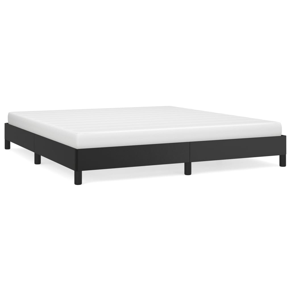 Cadre de lit sans matelas noir 180x200 cm similicuir - XIOS