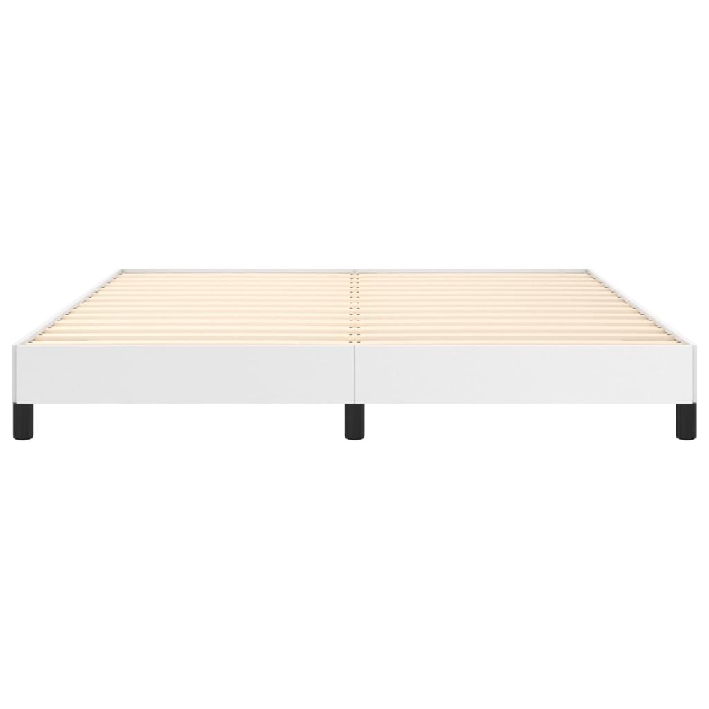 Cadre de lit sans matelas blanc 180x200 cm similicuir - XIOS
