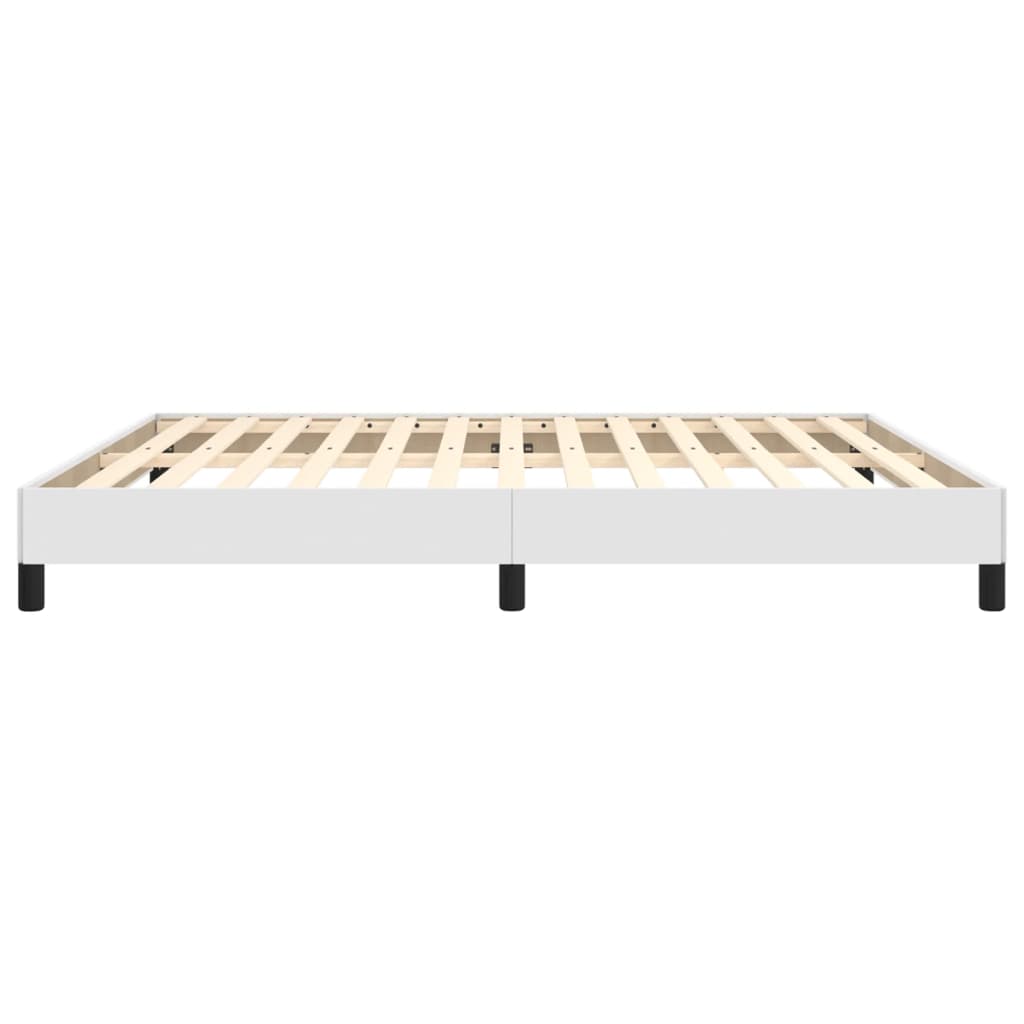Cadre de lit sans matelas blanc 180x200 cm similicuir - XIOS