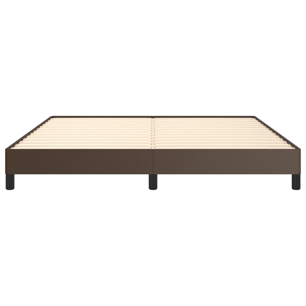 Cadre de lit sans matelas marron 180x200 cm similicuir - XIOS