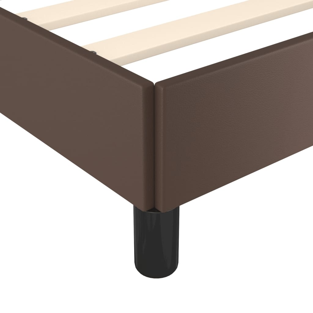 Cadre de lit sans matelas marron 180x200 cm similicuir - XIOS