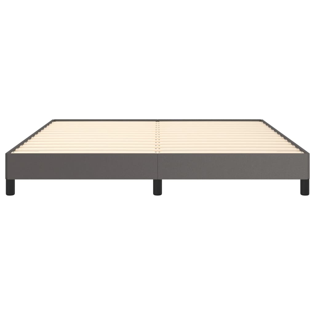 Cadre de lit sans matelas gris 180x200 cm similicuir - XIOS