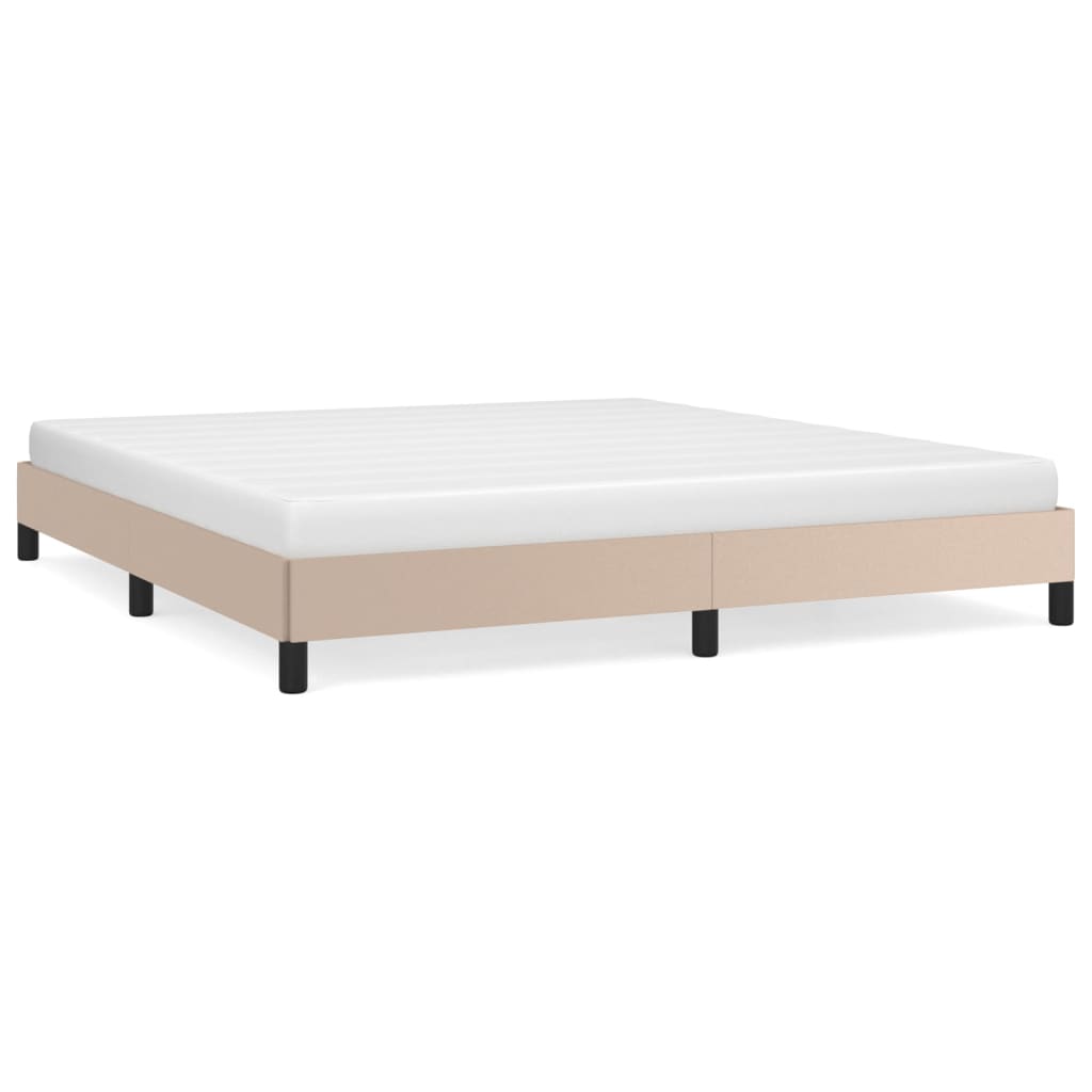 Cadre de lit sans matelas cappuccino 180x200 cm similicuir - XIOS