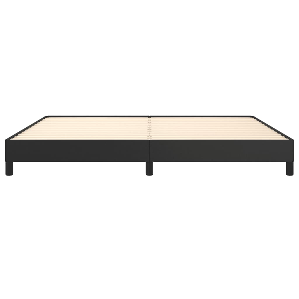 Cadre de lit sans matelas noir 200x200 cm similicuir - XIOS