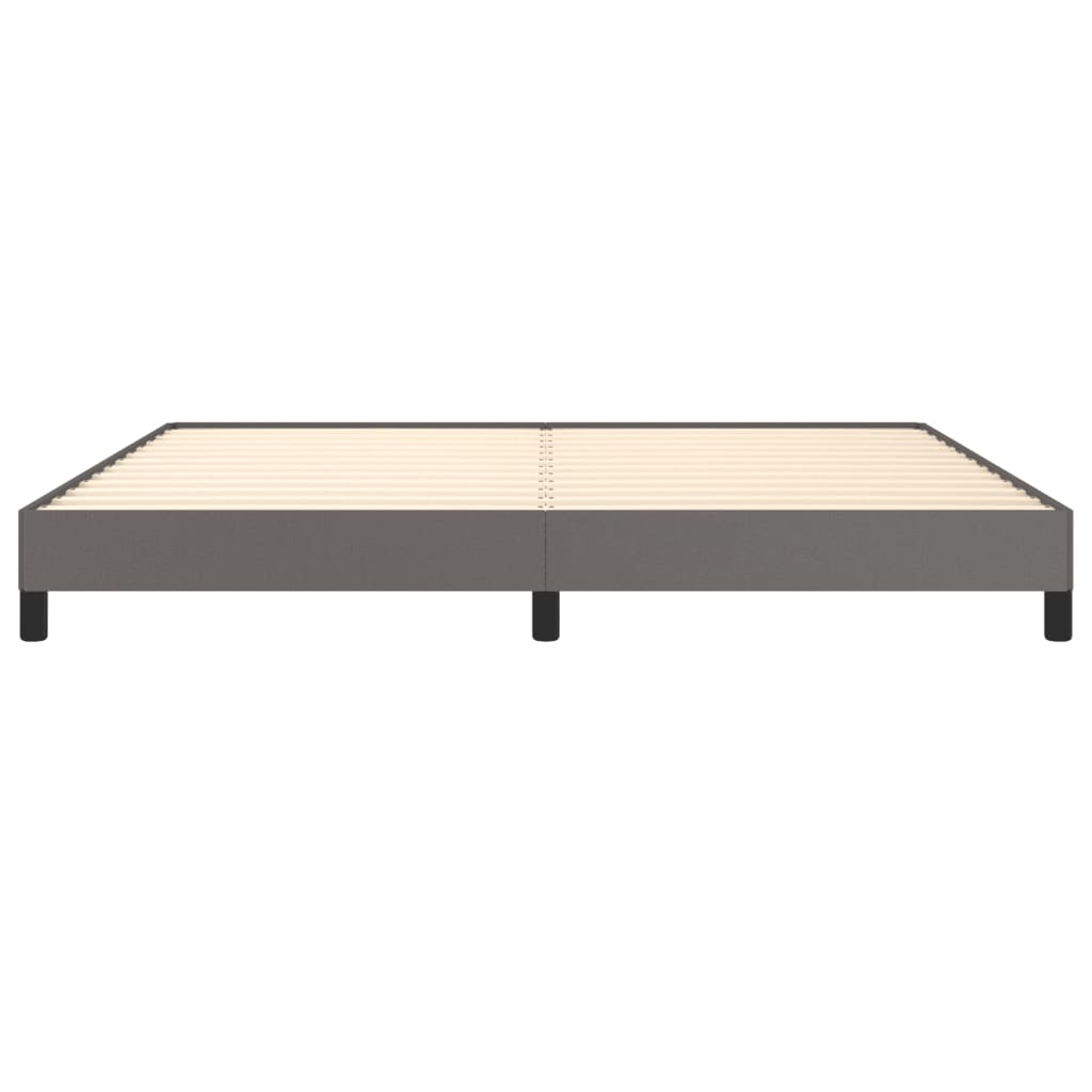 Cadre de lit sans matelas gris 200x200 cm similicuir - XIOS
