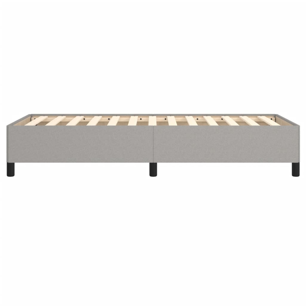 Cadre de lit sans matelas gris clair 80x200 cm tissu - XIOS