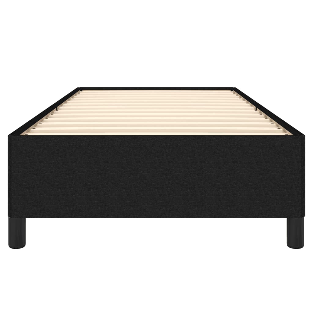 Cadre de lit sans matelas noir 80x200 cm tissu - XIOS