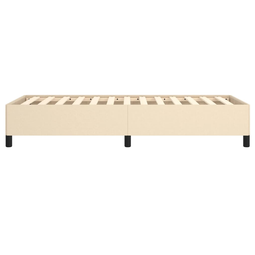 Cadre de lit sans matelas crème 80x200 cm tissu - XIOS