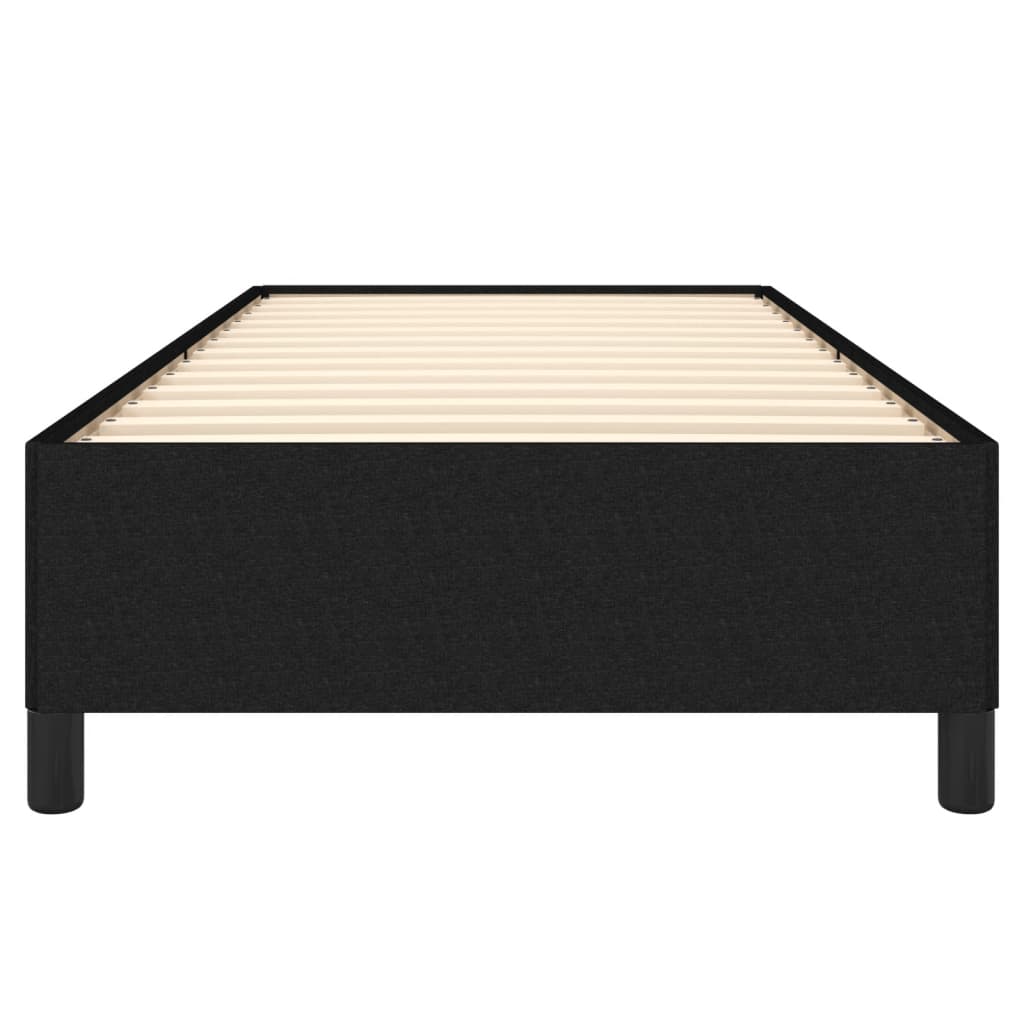 Cadre de lit sans matelas noir 90x190 cm tissu - XIOS