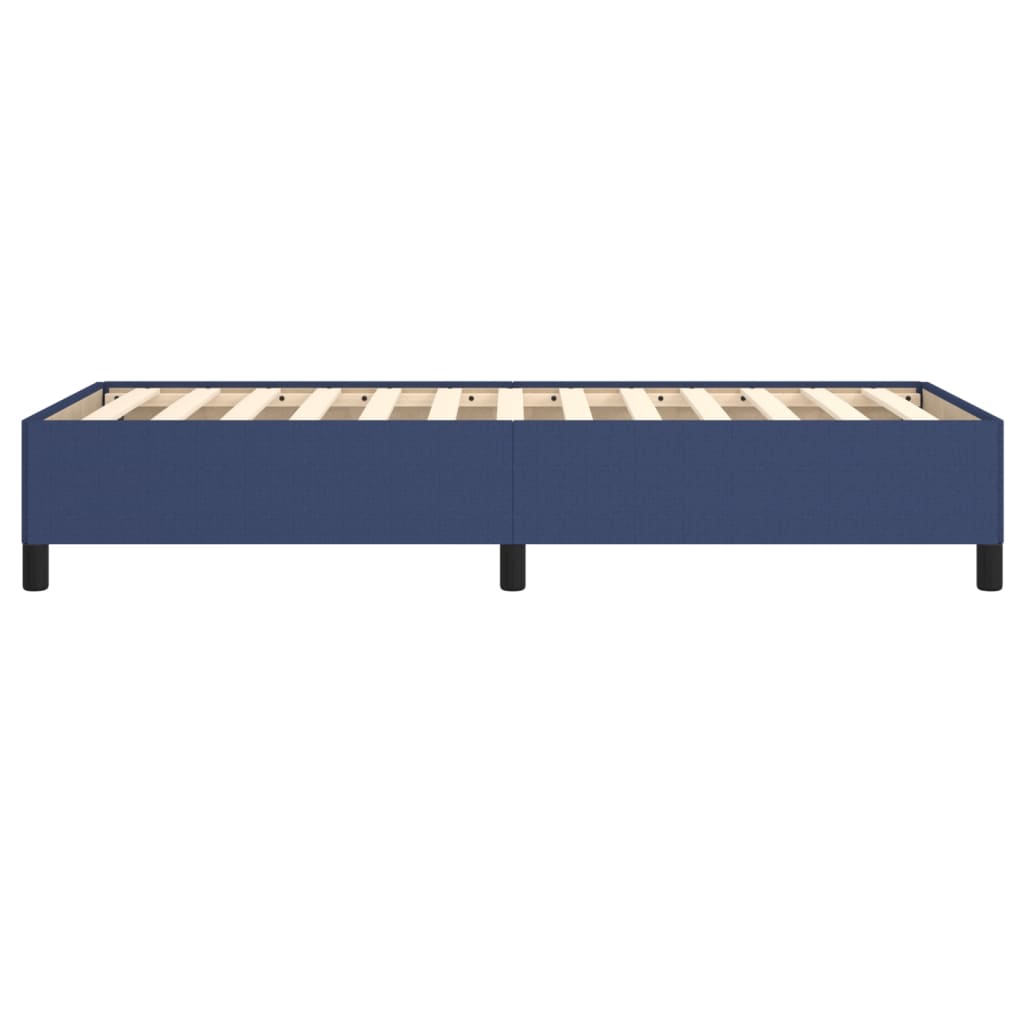 Cadre de lit sans matelas bleu 90x190 cm tissu - XIOS