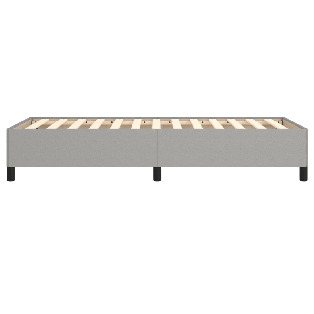 Cadre de lit sans matelas gris clair 90x200 cm tissu - XIOS