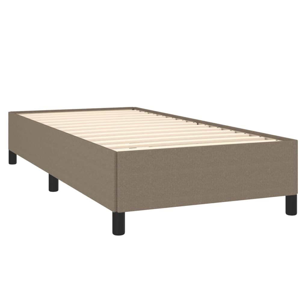 Cadre de lit sans matelas taupe 90x200 cm tissu - XIOS