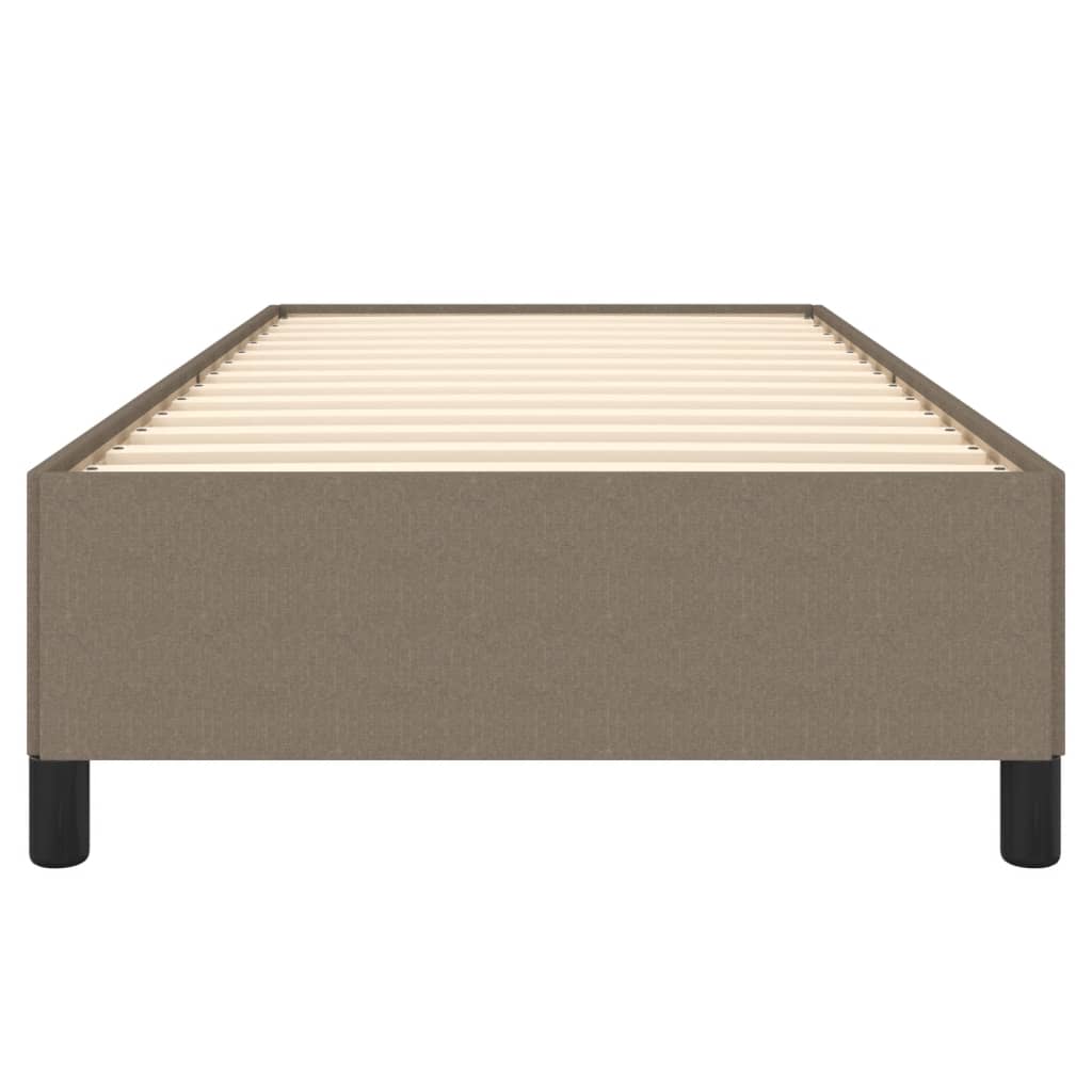 Cadre de lit sans matelas taupe 90x200 cm tissu - XIOS