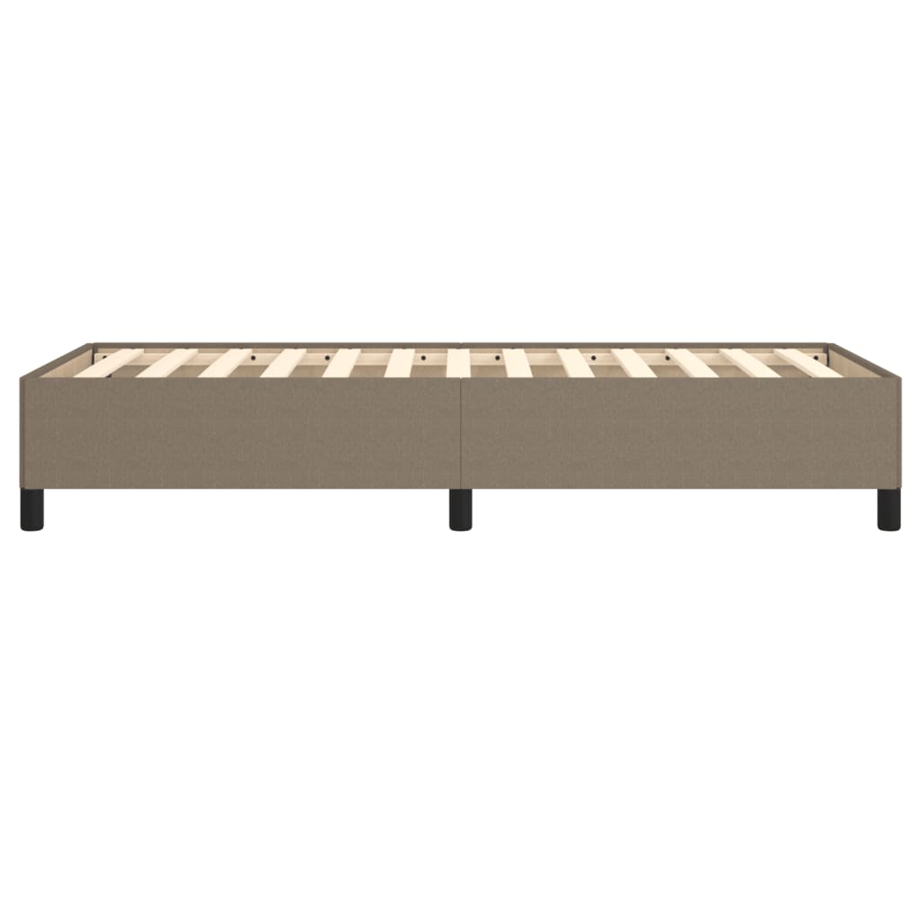 Cadre de lit sans matelas taupe 90x200 cm tissu - XIOS