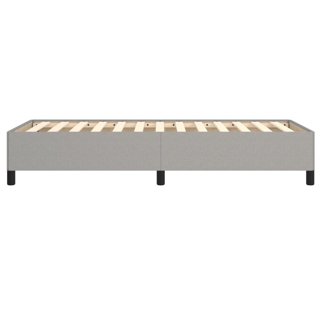 Cadre de lit sans matelas gris clair 100x200 cm tissu - XIOS