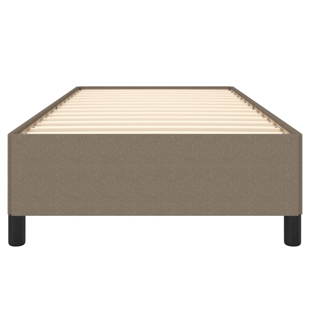 Cadre de lit sans matelas taupe 100x200 cm tissu - XIOS