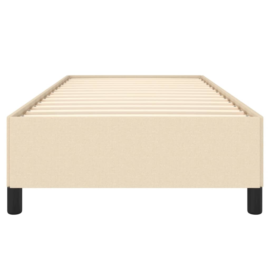 Cadre de lit sans matelas crème 100x200 cm tissu - XIOS