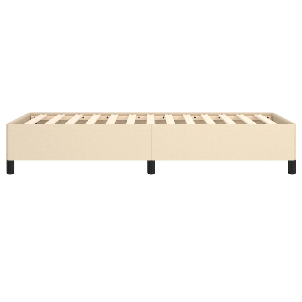 Cadre de lit sans matelas crème 100x200 cm tissu - XIOS