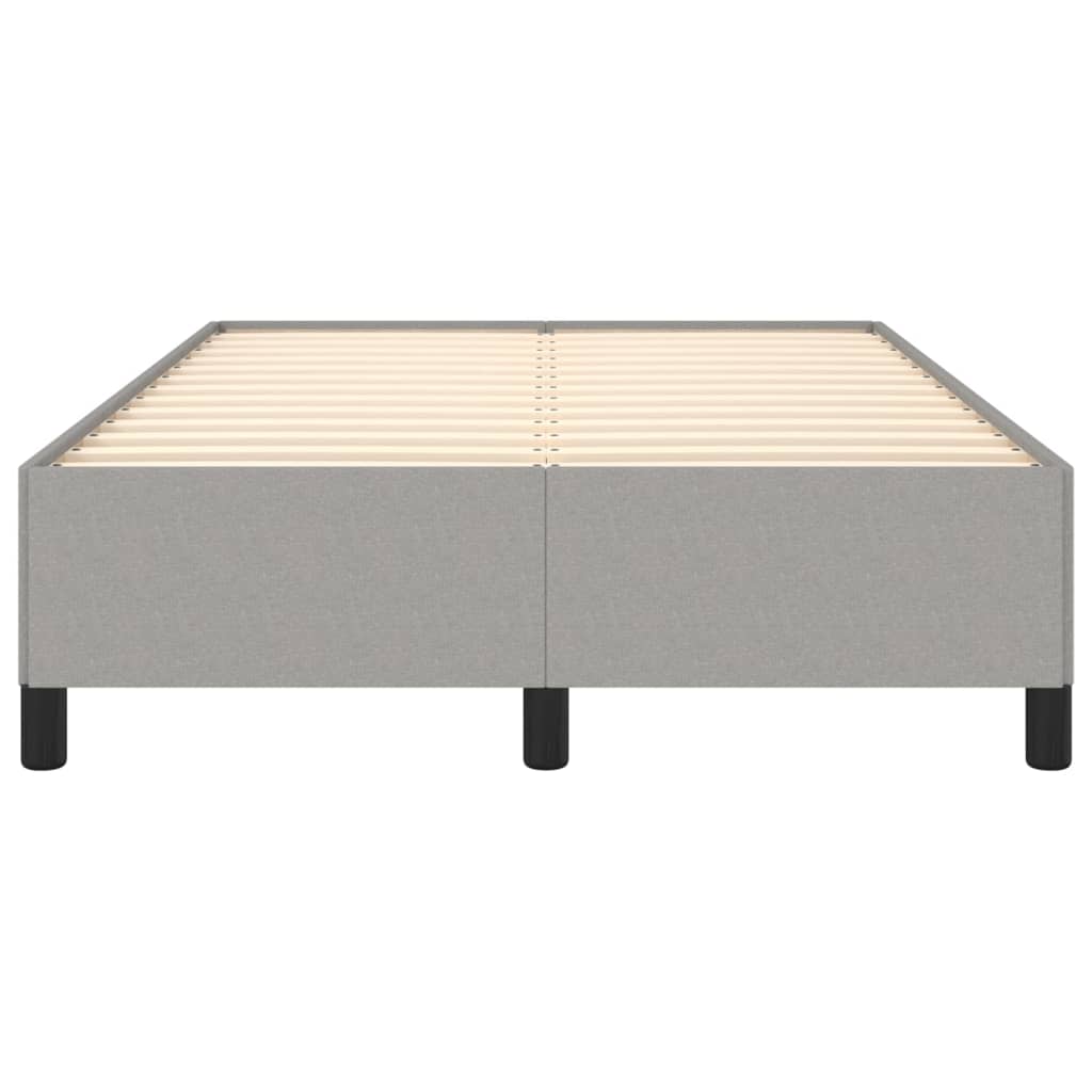 Cadre de lit sans matelas gris clair 120x200 cm tissu - XIOS