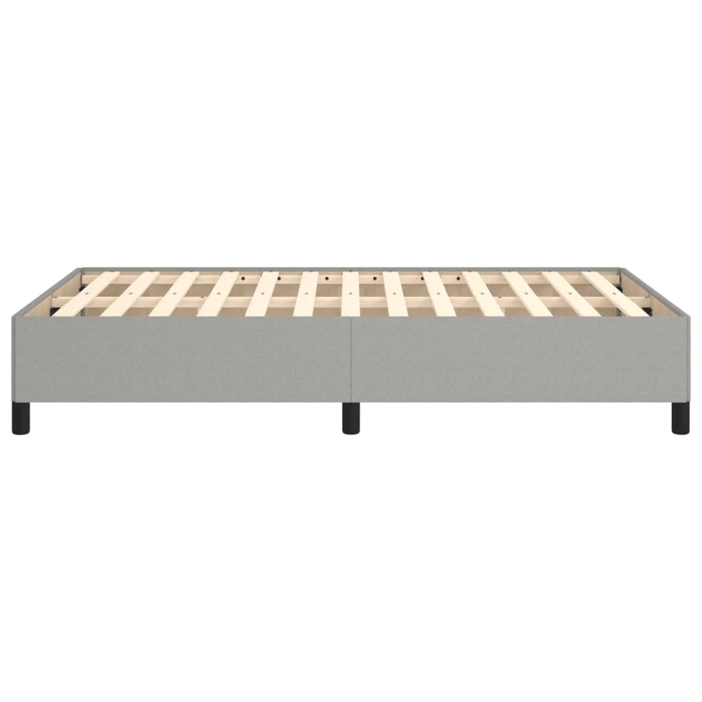 Cadre de lit sans matelas gris clair 120x200 cm tissu - XIOS