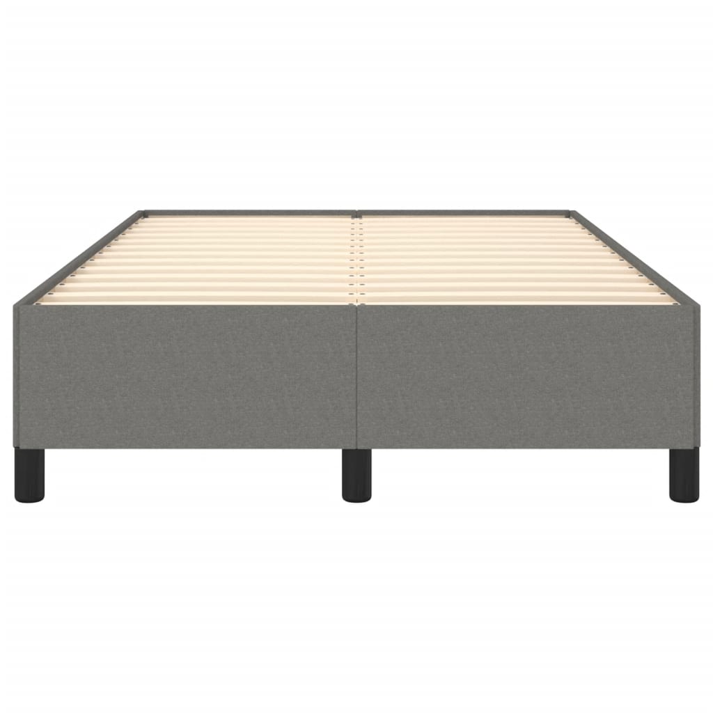 Cadre de lit sans matelas gris foncé 120x200 cm tissu - XIOS