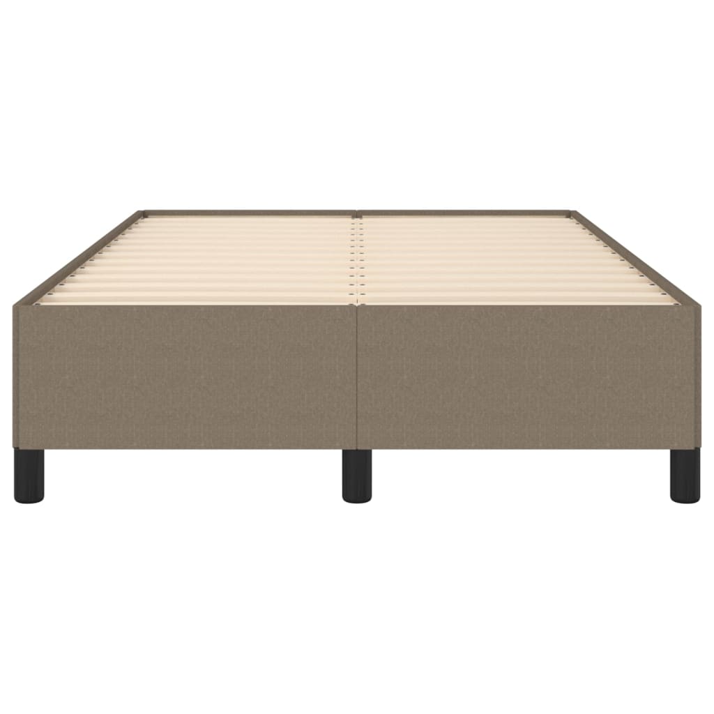 Cadre de lit sans matelas taupe 120x200 cm tissu - XIOS
