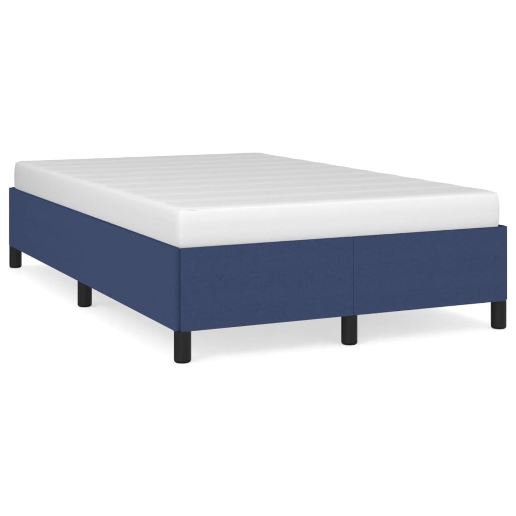 Cadre de lit sans matelas bleu 120x200 cm tissu - XIOS