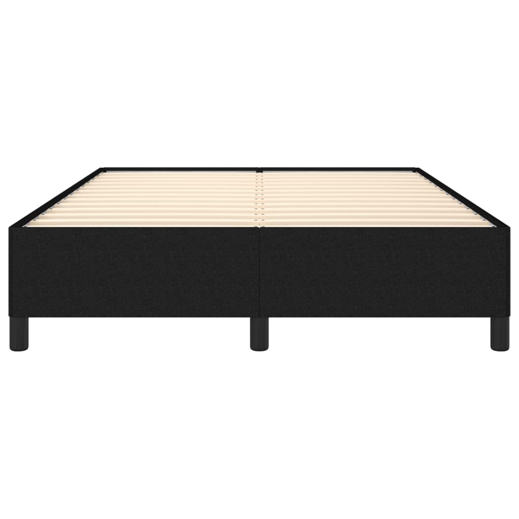 Cadre de lit sans matelas noir 140x190 cm tissu - XIOS
