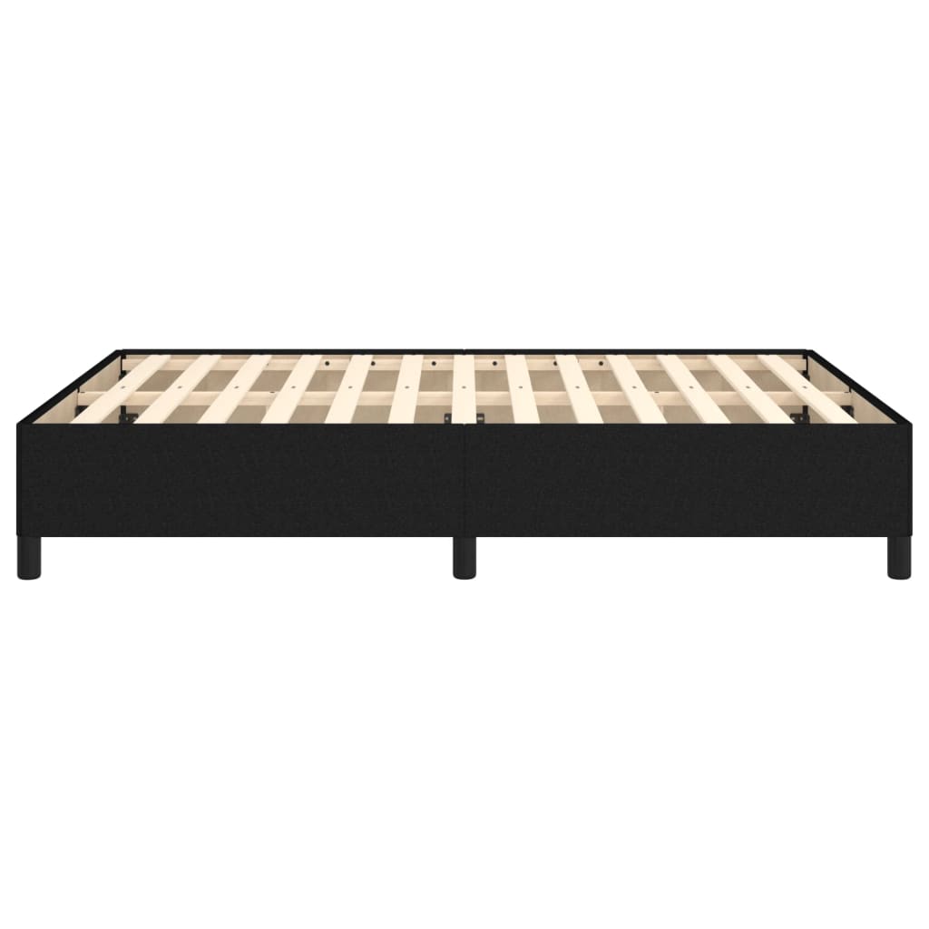 Cadre de lit sans matelas noir 140x190 cm tissu - XIOS