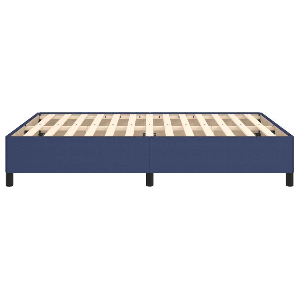 Cadre de lit sans matelas bleu 140x190 cm tissu - XIOS