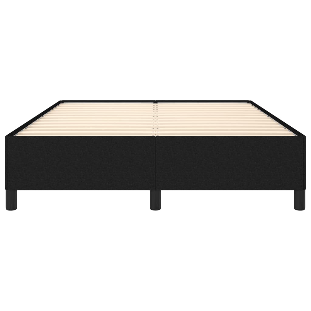 Cadre de lit sans matelas noir 140x200 cm tissu - XIOS