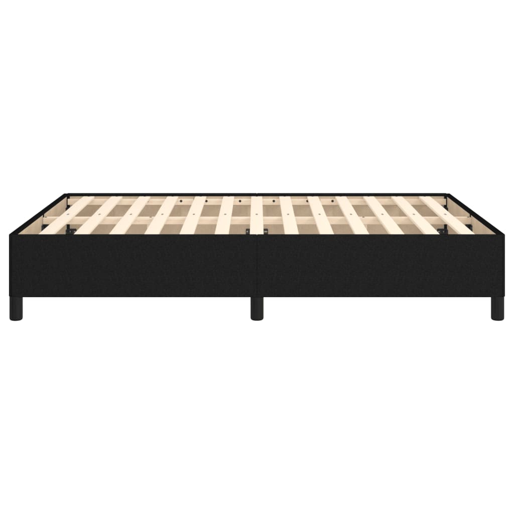 Cadre de lit sans matelas noir 140x200 cm tissu - XIOS