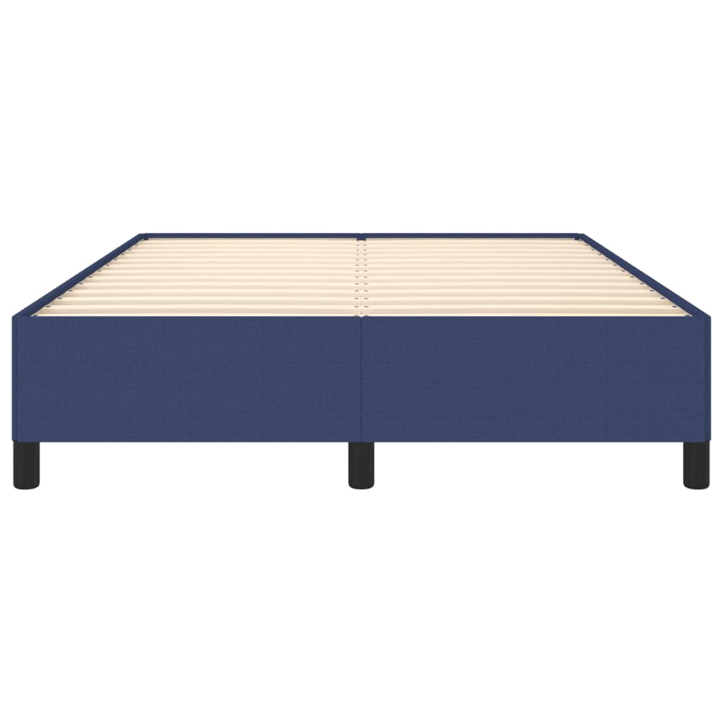 Cadre de lit sans matelas bleu 140x200 cm tissu - XIOS