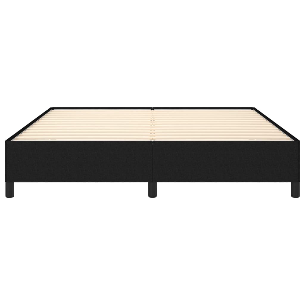 Cadre de lit sans matelas noir 160x200 cm tissu - XIOS