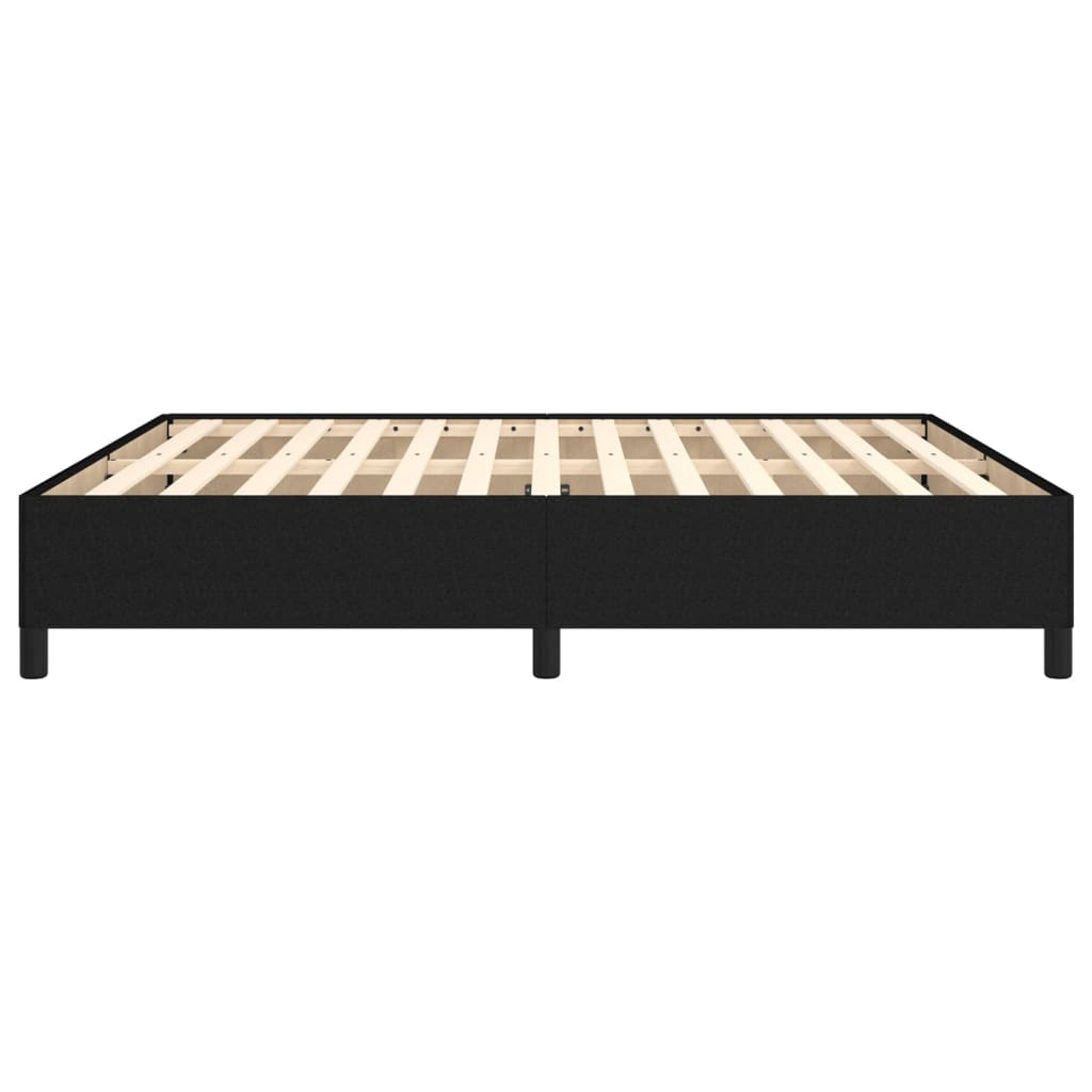 Cadre de lit sans matelas noir 180x200 cm tissu - XIOS