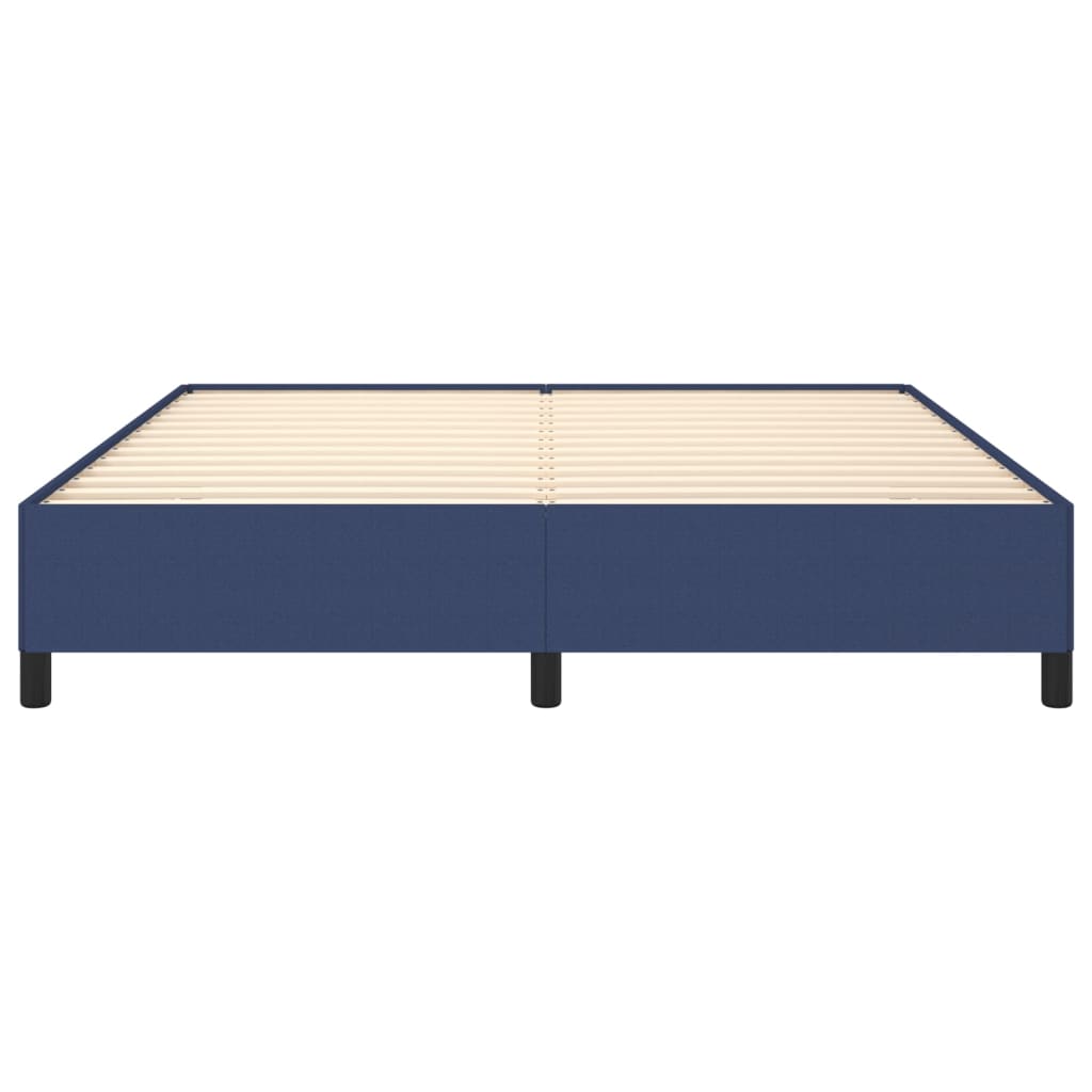 Cadre de lit sans matelas bleu 180x200 cm tissu - XIOS