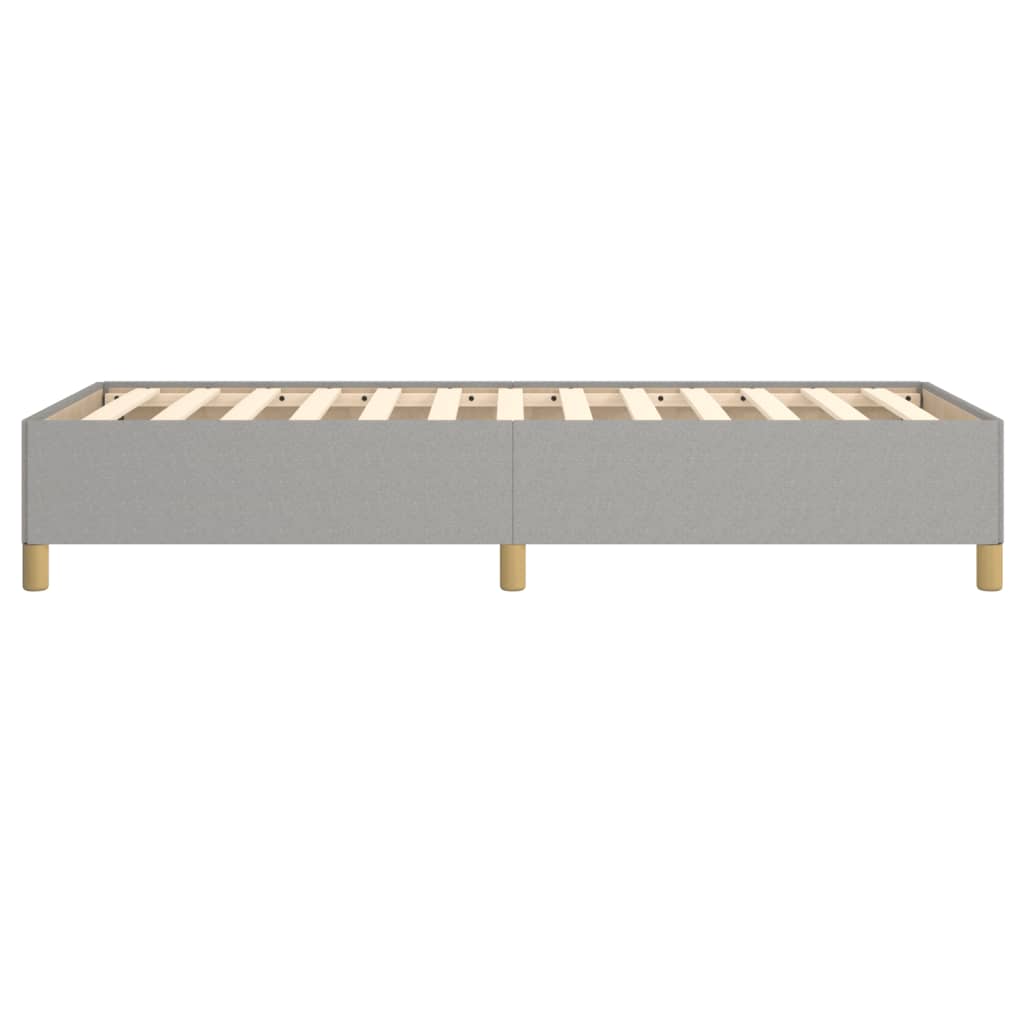 Cadre de lit sans matelas gris clair 90x190 cm tissu - XIOS